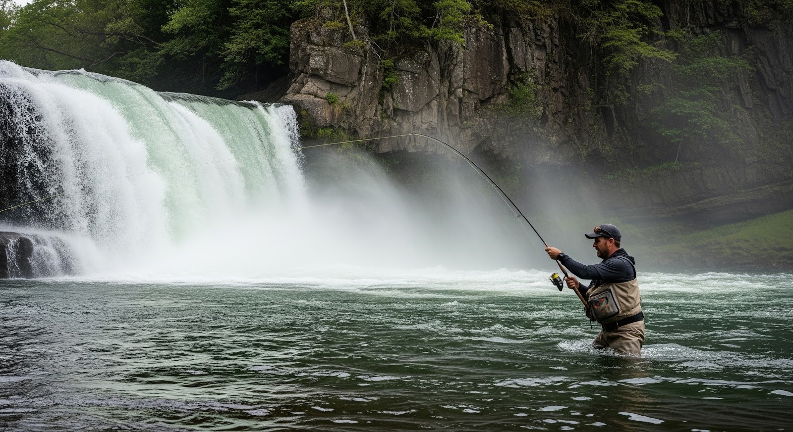 Pesca em cachoeiras: Técnicas, dicas e experiências